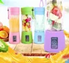 Portable USB Electric Fruit Juicer Handheld Vegetabilisk Juice Maker Blender Uppladdningsbar Mini Juice Making Cup med laddningskabel WY092