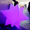 Modello gonfiabile personalizzato del pianeta d'attaccatura bianco di RGB del pallone gonfiabile della stella di illuminazione su misura con luce principale per la decorazione del partito