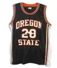 Men Vintage #20 Gary Payton Oregon State Beavers College Jersey Size S-4xl ou personalizado qualquer nome ou número de camisa