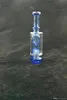 Vidro de vinho, cachimbo de água azul, tubo de equipamento de petróleo, pico ou ciclo de carta 14mm articulação, bem-vindo ao pedido