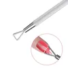New Cuticle Pusher Nail Tools Stainless steel manicure Unloading A Planer Oil Glue Dead Skin Push Nail Polish Armor Down F2886