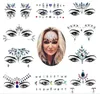 Strass Festival Gesicht Juwelen Aufkleber Fake Tattoo Aufkleber Körper Glitzer Tattoos Edelsteine Flash für Musik Festival Party Make-up XB1