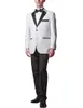 Vente chaude Garçons D'honneur Notch Noir Revers Groom Tuxedos Deux Boutons Hommes Costumes Mariage / Bal / Dîner Meilleur Homme Blazer (Veste + Pantalon + Cravate) A770