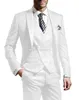 Modieuze One Button Groomsmen Peak Revers Bruidegom Tuxedos Mannen Past Huwelijk / Prom / Diner Beste Man Blazer (jas + Broek + Tie + Vest) AA197