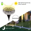Solar Ground Lights 8 LED Solar Zasilany światła Dysk Światła Outdoor Wodoodporna Ogród Krajobrazowy Oświetlenie dla Yard Deck Lawn Patio Pathway Chodnik