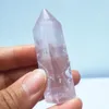 Säljer 35 g 100% naturlig roskvarts kristall trollstav rosa kvarts kristallpunktpunkt läkning kristaller