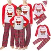 Anne ve Kızı Giyim Aile Eşleşen Noel Pijama Çocuklar Erkek kız Noel Setleri kadınlar elbise bayanlar erkekler Ev giyim QZZW124