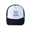 Kan Baseball Cap American Protest White Black Letter Print Hat verstelbare Bal Caps