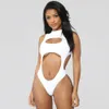 Wear US Women Sexy Monokini Pushup Padded Bra Swimsuit Female High Neck Swimwear Beachwear Bathing Suits Summer Swimming Suit