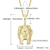 R I P Travis Scott Necklace Pendant 4mmテニスチェーンロープチェーンアイスアウトキュービックジルコンメンズヒップホップジュエリーギフト253y