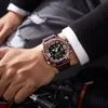 Naviforce Assista Top Luxury Brand Men Militar Quartz Wristwatch Aço inoxidável Mesh esportes relógios analógicos