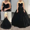 Said Mhamad Black Gothic A Line Dresses Veet Sweetheart Arabic Country Plus Size Cheap Wedding Dress Bridal Gowns Vestidos