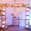 se único andar ouro) Metais altos Centerpieces pano de fundo o arco da flor Para Decoração floral do casamento estande Arranjo decoração estágio casamento