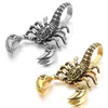 Animal Scorpion Pendant Necklace for Men Women Antique Gold Silver Punk 3D Necklaces Rope Chain Cool Hip Hop Jewelry