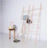 Bathroom towel rack Nordic style ins simple wall landing ladder storage clothes hanging silk scarf decoration photography props