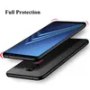 Tipo di cerniera di lusso ShockProof Hybrid 360 Protezione completa TPU Custodia morbida in silicone opaca per Samsung Galaxy S7 Edge S8 S9 Plus Note9