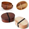 Japanse Bento Boxen Houten Lunchbox Natuurlijke Sushi Bento Box Camping Voedsel Container Single Layer Student Lunch Container