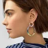 10Pair Fashion Colorful geometrical Round Ring Hoop Earrings For Woman Party Wedding Jewelry Gift