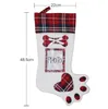 Kerstkous Gift Bag Xmas Tree Ornament Socks Stocking Candy Bags Home Party Decoratieve items Shop Windwindow Decorations