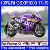 Einspritzung für Suzuki GSX-R1000 L7 L8 GSXR 1000 2017 2018 2019 331HM.34 GSX New Purple R1000 K17 GSXR-1000 GSXR1000 17 18 19 Verkleidungsset