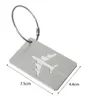 Aircraft Luggage ID Tags Boarding Travel Address ID Card Case Bag Labels Card Dog Tag Collection Keychain Key Rings Toys Gifts