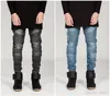 High Street Uomo BIKER JEANS Abbigliamento Rock Urban Star Designer Denim Fashion Pants