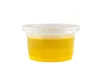 DHL 5OZ Engångsgelé Cup Mini Plastic Rund Produkt Pudding Mugg Genomskinlig Jello Souffle Jam Söt koppar med lock Sn4186