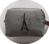 40 stks Iron Tower Gedrukt Vintage Rits Potlood Case Leuke Draagbare Sleutel Munt Portemonnee Make-up Bag