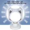 E27 الصمام لمبات قابلة للطي AC85-265V 30W 5 ورقة 120LEDS كرة القدم UFO لمبة 360 درجة عالية السطوع الإضاءة ل bar hall أضواء السقف