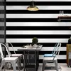 Branco e preto de vinil Stripes Wallpaper para o fundo Crianças Baby Photography 5X7ft Pano de fundo para Photo Studio Prop