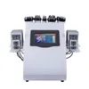 Nya 8 kuddar RF vakuumkavitation Lipo 6 i 1 laser 40K bantningsfett Minska systemmaskinen för hemmabruk