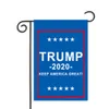 أعلام ترامب حديقة 30 × 45CM في الهواء الطلق تزيين USA الرئيس الانتخابات العامة راية 2020 ورقة رابحة العلم بينانت راية HHA382
