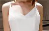 2019 Sexy cuello en V Spaghetti verano playa tul A Line vestidos de novia cintura imperio barrido tren de talla grande vestido de novia de maternidad