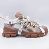 En Kaliteli Yeni Flashtrek Sneaker Çıkarılabilir Kristaller Rahat Lüks Erkek Kadın Eğitmen Sneakers Boyutu 35-45