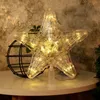 Árvore de natal topper led light up estrela árvore festa em casa ornamento de natal decoração enfeites de natal decorações1263f