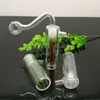 Pfeife Mini-Huka-Glasbongs Bunte Metallform Farbige tragbare Mini-Taschen-Glaswasser-Rauchflasche