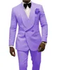 Beau double boutonnage garçons d'honneur châle revers marié Tuxedos hommes costumes mariage/bal/dîner homme Blazer veste pantalon cravate B89