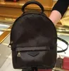 Mode Glatter Reißverschluss Mini Rucksack Rucksack Echtes leder kinder rucksack frauen Braun druck rucksäcke Kostenloser versand