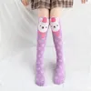 New Autumn Children Girls Mid-calf Length Socks Kids Leggings Girl Knee Highs Sock Knee Kids Cartoon Knee Length Socks 15332