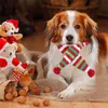 Kerst huisdier gebreide sjaal hond winter gestreepte sjaal xmas huisdier kostuum accessoires voor honden katten katten nieuwe jaarhalsdoek