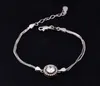 Link, Chain Moissanite Bracelet For Women Female 1CT Round 925 Pure Silver Bracelets With Certificate Fine Jewelry1