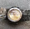 3 kolor żółty różowe złoto automatyczne zegarek MIYOTA CAL.324 SC Pełny czarny PVD Diamentowy Bransoletka 5711 Mężczyzn Eta Rhinestone 5719 zegarków