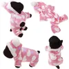 Cappotto invernale con cappuccio per cani Abbigliamento per animali domestici Vestiti per cani di piccola taglia Moda Cucciolo di animale domestico Vestiti caldi in pile di corallo Giacca con fiocco di neve di renna BC BH0984-2