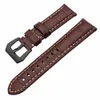 الإيطالية جلد طبيعي watchband 20/22/24/26 ملليمتر ل panerai luminor radiomir ووتش الفرقة 316L الفولاذ المقاوم للصدأ المشبك المعصم حزام T190702