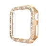 Diamond Watch Cover Luxury Bling Crystal PC Cover för Apple Watch Case For Iwatch Series 4 3 2 1 Fall 42mm 38mm Band