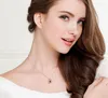 necklace love memory projection pendant diamond necklace clavicle chain jewelry small house necklace