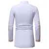 Hommes mode design africain décontracté à manches longues chemise blanche hommes robe chemise hommes chemises décontracté grande taille harujuku265A