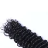 Deep Wave Curly Human Hair Bulk Brasilianska hårbulkar för mikroflätor Färg Natural Black1185953