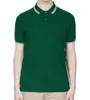 Polos pour hommes T-shirt Fashion broderie manches courtes sur le col