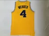 Michigan Wolverines College Jalen Rose Jerseys 5 Men Basketball Chris Webber 4 JUwan Howard Jerseys 25 Team Color Yellow University